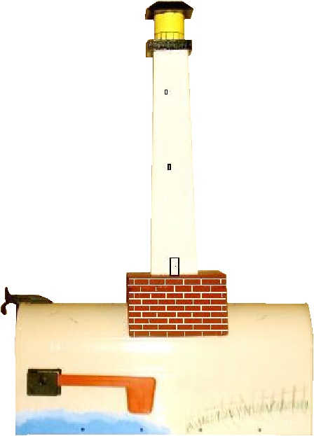 LIghthouse Mailbox, Light house mailbox