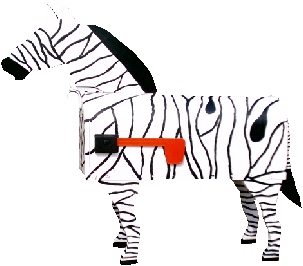 Zebra mailbox